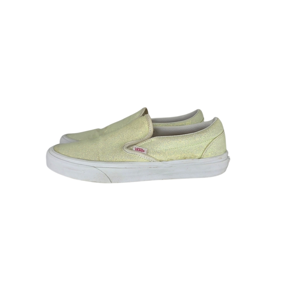 Vans Classic Slip On Unisex Uv  Iridescent Glitter Sneakers Low Top Sz M8.5 W 10